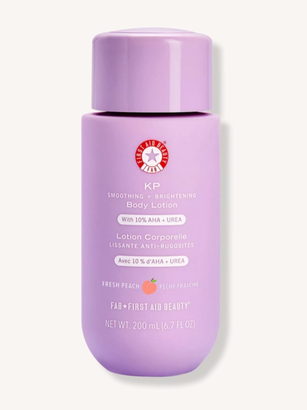 First Aid Beauty
 
KP Smoothing + Brightening Body Lotion Fresh Peach